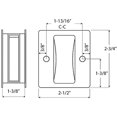 thumbnail image 5 of EcoNesxp Black channel sliding door handle x2, 5 of 5