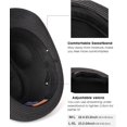 thumbnail image 3 of Fedora Straw Sun Hat for Men Women Foldable Roll Up Short Brim Trilby Hat Panama Beach Hat UPF 80+, 3 of 5
