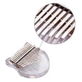 thumbnail image 2 of Kalimba de piano de pulgar de acrílico transparente de 17 teclas con estuche de transporte, 2 of 8