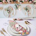 thumbnail image 3 of Sage Green Easter Bunny Cloth Napkins, Spring Easter Eggs Chicken Dots Washable and Reusable Dinner Napkins Set of 8, Table Napkin for Kitchen Party Birthday Wedding Hotel Housewarming 20"x20", 3 of 9