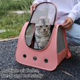 thumbnail image 2 of Wekity Pet Outing Backpack,Cat Backpacks for Carrying,Dog Carrier Backpack,Fully Ventilated Mesh Adjustable Portable Backpack,Pet Backpack for Traveling,Dog Carrier Bag for Hiking Walking Cycling-0619, 2 of 5