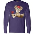 thumbnail image 3 of Inktastic Baseball Teddy Bear Long Sleeve T-Shirt, 3 of 5