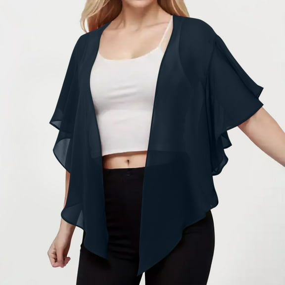 Hauaitttt Womens Chiffon Shawl Wraps Open Front Tie Top Cardigan for Evening Dress Ballet Wrap Skirt Pattern Womens Evening Wraps Shawls and Thread Gowns for Women Women Cover up Winter Women s