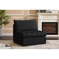 thumbnail image 4 of Meridian Furniture Jacob Black Velvet Armless, 4 of 8