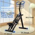 thumbnail image 3 of Vertical Climber Exercise Machine Full Body Workout with Digital Display Adjustable Handlebar Non-Slip Pedals Foldable Home Gym Fitness Equipment for Cardio Strength Training Stair Stepper, 3 of 17