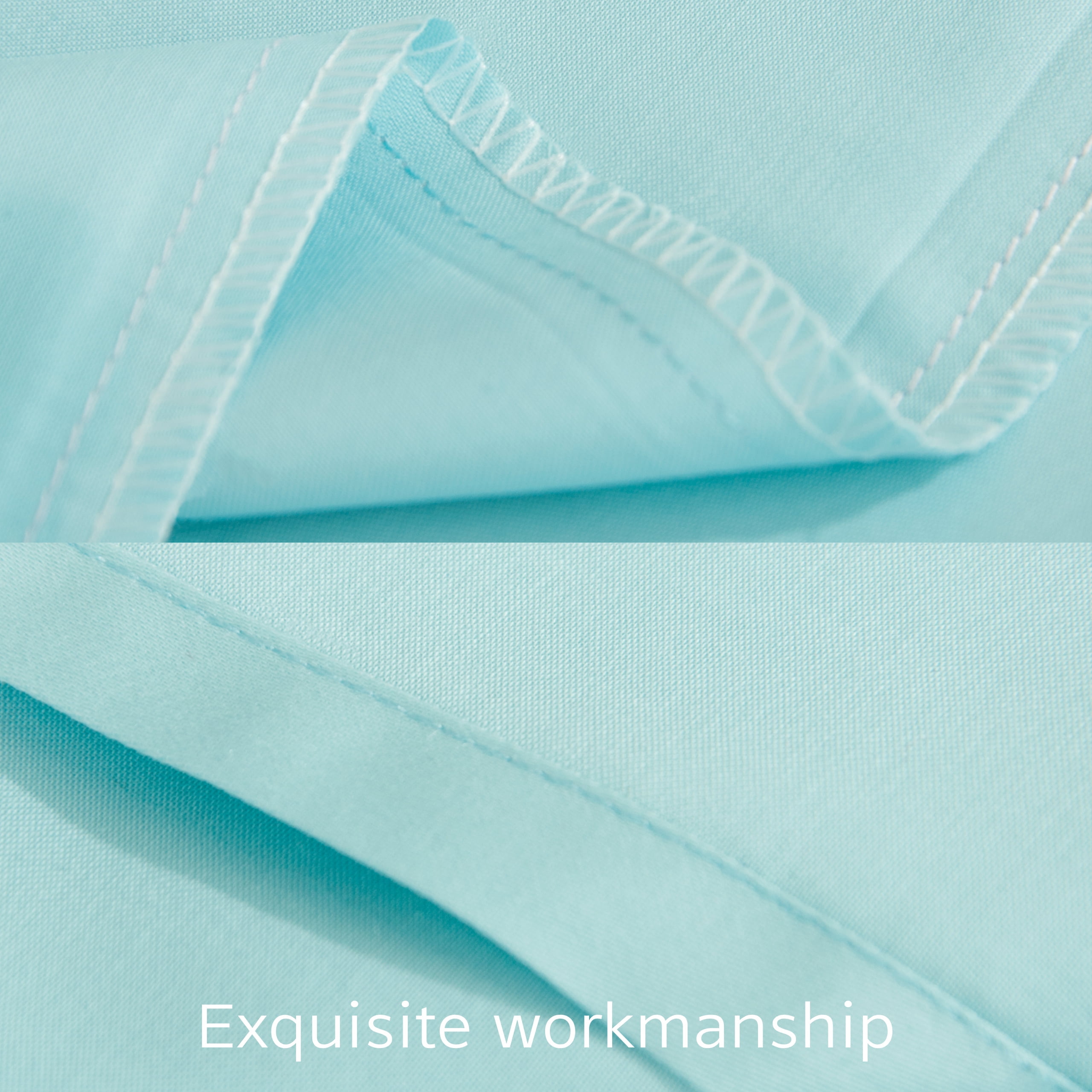 NTBAY 2 Pack 100% Egyptian Cotton Body Pillowcase with Envelope Closure,Soft and Easy Care Long Body Pillow Cover, 20" x 54", Aqua Blue