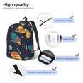 thumbnail image 5 of Xecao Space for Canvas College Laptop Backpack, Durable Rucksack Travel Notebook Bag School Backpack Book Bag for Men Women, 5 of 8