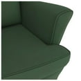 thumbnail image 6 of vidaXL Rocking Chair with Solid Wood Rubber Legs Dark Green Velvet, 6 of 7
