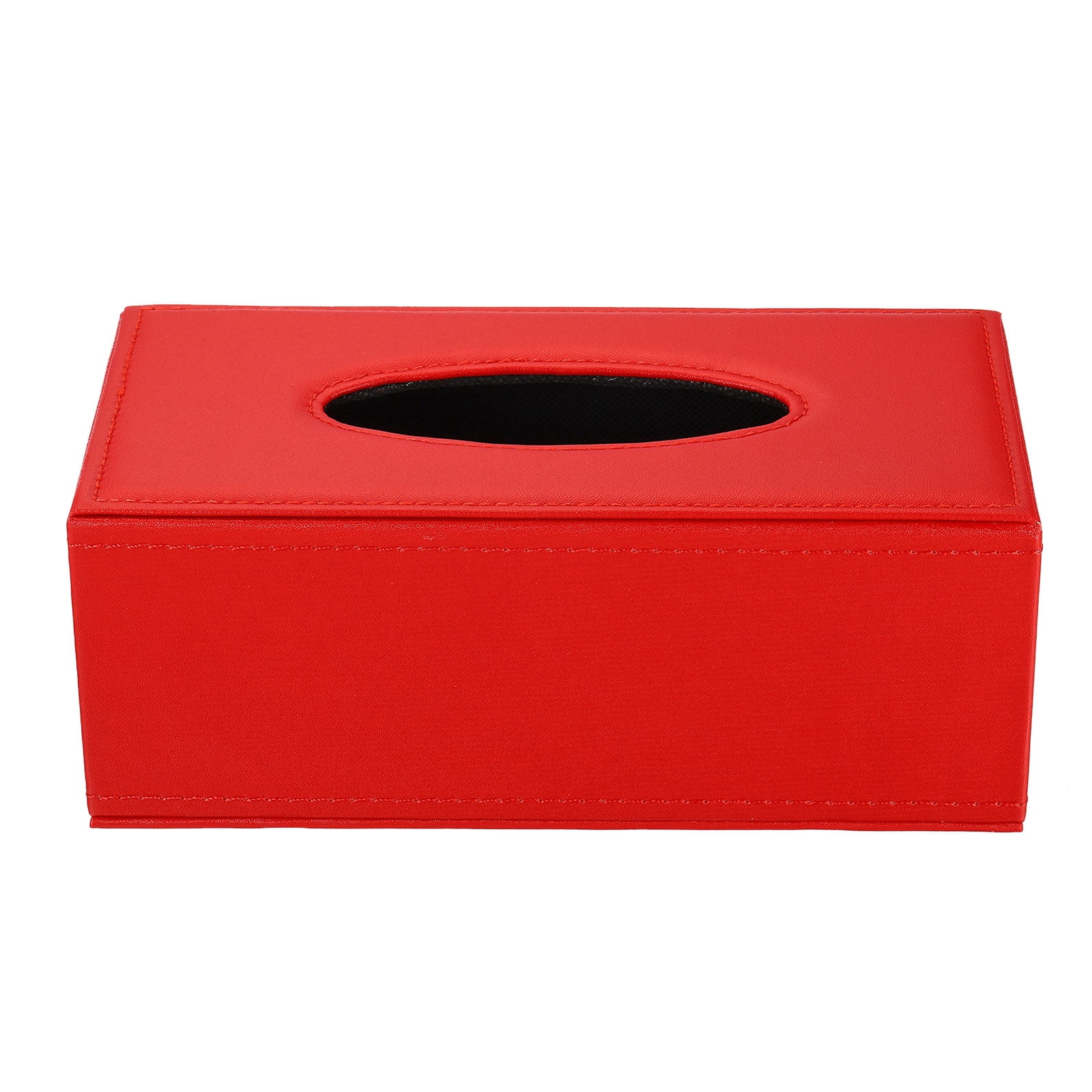 Unique Bargains Tissue Box Cover Napkin Paper Towel Dispenser Holder Red 9.4x4.7x3.7"