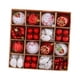 thumbnail image 2 of 65 adornos navideños para árbol de Navidad, colgantes y bolas decorativas. Rojo Blanco, 2 of 9