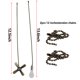 thumbnail image 4 of Cadena de extensión para ventilador de techo con bolas de cuentas, bombilla y cable., 4 of 8