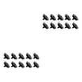 thumbnail image 4 of Wweixi 10 Pcs Support de Tapis de Sol pour Voiture Remplacement Véhicule Portable Clip de Fixation de Tapis Accessoires de Modification 2Set, 4 of 6