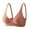 Pink, variant on GEWSEY V Neck Wireless Bras for Women No Underwire Lightly Lift Womens Bras Soft Comfort Seamless Bralettes (Khaki, 32A-32C)