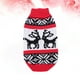 thumbnail image 3 of EeaseMX Suéter navideño de punto para mascota, con estampado de ancla, cuello alto, ropa adorable para cachorro, suministros para fiesta de disfraces de invierno para mascotas, talla M (rojo), 3 of 7