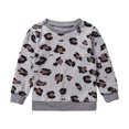 thumbnail image 2 of Family Matching Leopard Tops T shirt Women Kids Sweatshirt Clothes, 2 of 9