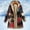 Red, variant on jsaierl Women's Vintage Ethnic Fleece Lined Hoodies Oversized Button Down Long Sleeve Fuzzy Jacket Sweatshirt Graphic Plus Size Hooded Coat