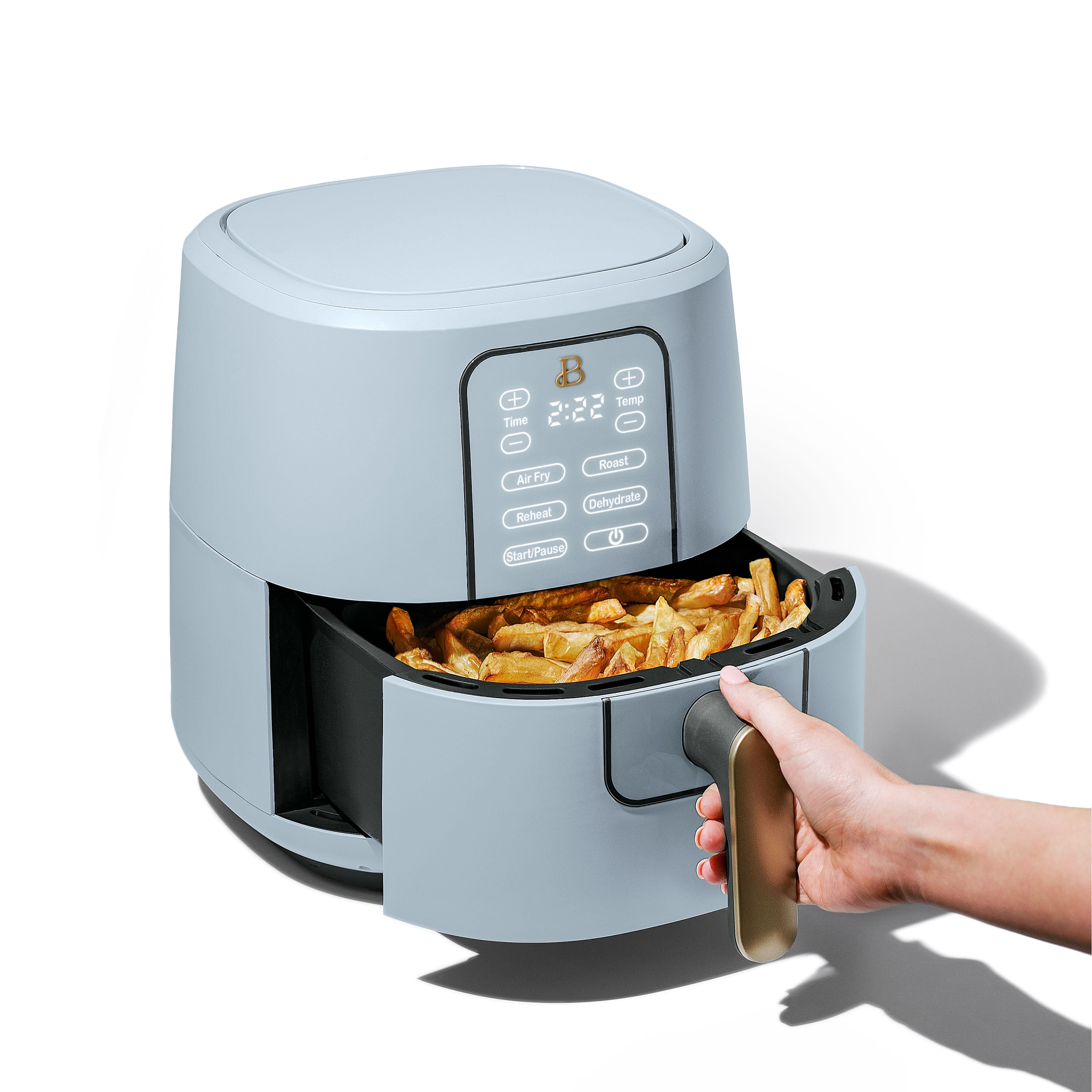 Beautiful 6 Qt Air Fryer with TurboCrisp Technology and Touch-Activated Display, Cornflower Blue by Drew Barrymore