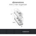 thumbnail image 4 of Multipurpose Organizer with Divided Slide-Out Storage Bins, Compact Under Sink and Cabinet Organizer Rack, 4 of 7