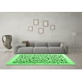 thumbnail image 3 of Ahgly Company Indoor Round Solid Emerald Green Modern Area Rugs, 6' Round, 3 of 4