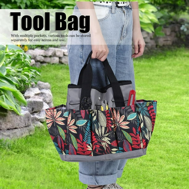 Tebru Garden Tool Tote Bag Multi Functions Pocket Portable Outdoor Gardening Hand Storage Bags Com - Garden Tool Tote Bags