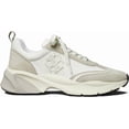 thumbnail image 3 of Tory Burch Women's Good Luck Trainer, Bianco/Fossil Stone, Off White Lace Up Sneakers, 3 of 3