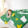 thumbnail image 4 of Castle Fairy Animal Sheep Cow Duck Twin Comforter Sets,Chic Floral Flowers Bedding Set, 4 of 8