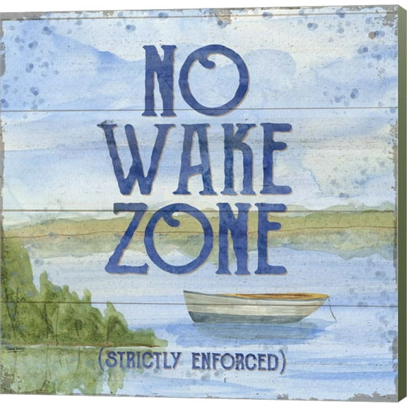 Lake Living II (no wake zone) by Tara Reed, Canvas Wall Art