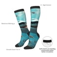 thumbnail image 4 of Yiaed Realistic Ocean Shark Print Great elasticity Adult Stockings Sports socks for Men and Women, 4 of 6