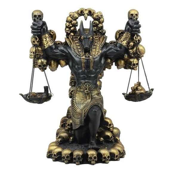 Ebros Large Ancient Egyptian God Anubis Scales Of Justice Statue 11.75"Tall