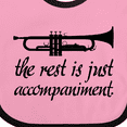 thumbnail image 4 of Inktastic Trumpet Music Joke Boys or Girls Baby Bib, 4 of 4