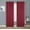 Red, variant on Kate Aurora Luxurious Solid Colored 2 Pack Light Filtering Rod Pocket Window Curtain Panels - Assorted Colors, 84 in. Long