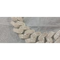 thumbnail image 2 of Bonic Trading 12ct Round Cut Tested Moissanite Cuban Link Bracelet 925 White Sterling Silver, 2 of 5