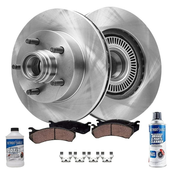 Detroit Axle - 6pc Front Disc Brake Rotors Ceramic Brakes Pads for Mazda 2003-2009 B2300 B4000 2004-2007 B3000