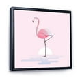 thumbnail image 2 of Designart Flamant rose debout ART MURAL À CADRE FLOTTÉ, 2 of 4
