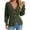 Army green, variant on Deep V-neck Women Solid Button Down Slim Knit Cardigan Coat Sweater