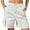 White, variant on Ltctricy Cargo Shorts for Women High Waisted Knee Length Bermuda Shorts Summer Casual Shorts with Pockets