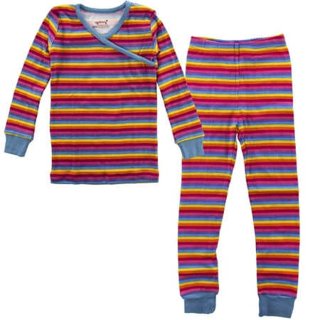 - PLove Kids Two-Piece Organic Cotton Pajamas Little Girls Toddler PJs Pants Shirt