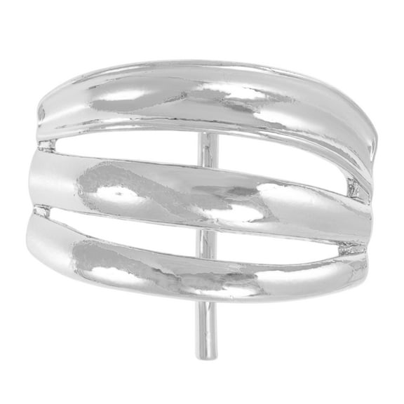 Unique Bargains 1 Pc Ponytail Buckle Hair Clip Fashionable Hair Ponytail Cuff for Women Silver Tone
