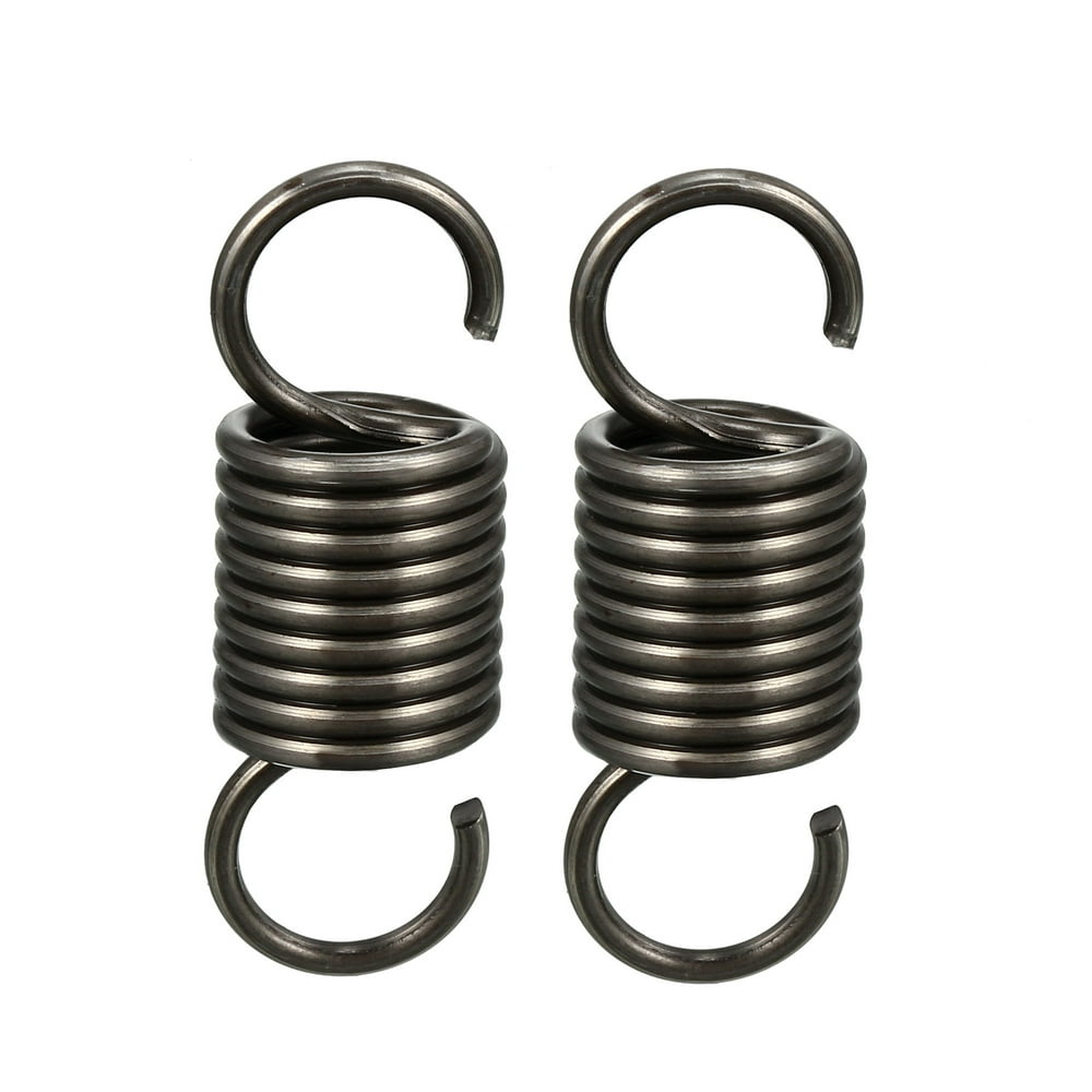 2.5x20x60mm Stainless Steel Small Dual Hook Tension Spring, 2 pcs