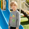 thumbnail image 6 of Gerichy Toddler Sweatshirt Kids Pullover Sweatshirts Boys Dinosaur Print Crewneck Long Sleeve Shirts Athletic Casual Tops 2T-12T, 6 of 6