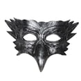 thumbnail image 1 of Máscara de Máscara de águila Máscara de graduación Novedad Máscara de media cara Cosplay para club Halloween Juego de rol Cumpleaños Boda Argén, 1 of 8