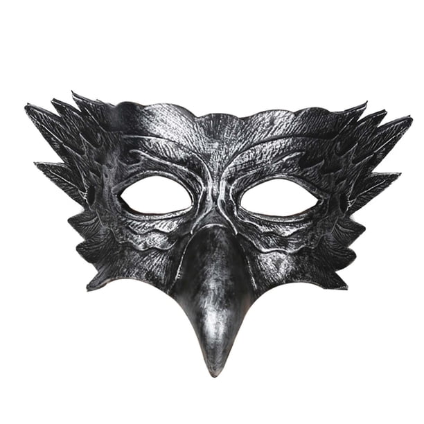 Máscara de águila cómoda de usar, cubrebocas para graduación, máscara de mascarada ajustable Argén
