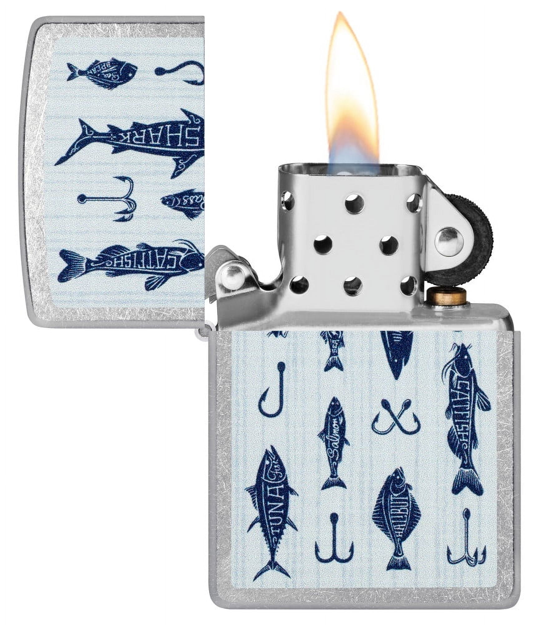 Zippo Pocket Lighter Off the Hook Design Street Chrome