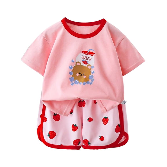 UAYOTSE Toddler boys Kids Pajamas Pjs short Sleeve Snug fit 12M-8Y 2pcs Soft Loungewear short sleeve Pjs,Sizes 2-3 Years