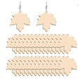 thumbnail image 3 of 50 Pcs Kids Decor Blank Wood Pieces Wooden Earring Making Kit Party Ear Decor, 3 of 3
