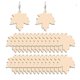 thumbnail image 3 of 50 Pcs Kids Decor Blank Wood Pieces Wooden Earring Making Kit Party Ear Decor, 3 of 3