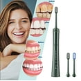 thumbnail image 1 of Toothbrush - 3-head Toothbrush Including Two Cleaning Brush Heads Intelligent 6-speed Timed Toothbrush IPX7, 1 of 8