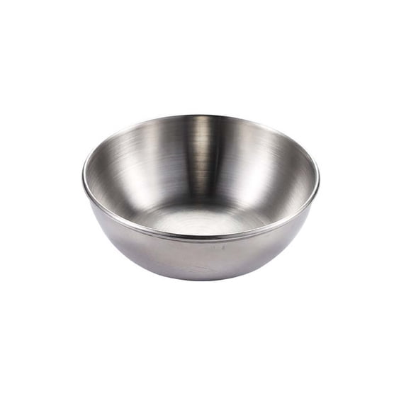 High Quality Multipurpose Stainless Steel Tableware Sauce Dishes Household Small Bowl Sauce Plate Food Snack Dish Seasoning Dish SILVER 1PC