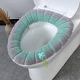 thumbnail image 1 of Fundas para asientos de inodoro con asa,Fundas para asientos de inodoro gruesas y suaves,Cojín grueso para asiento de inodoro de baño,Funda para asiento de inodoro,Funda para asiento de madera, 1 of 5
