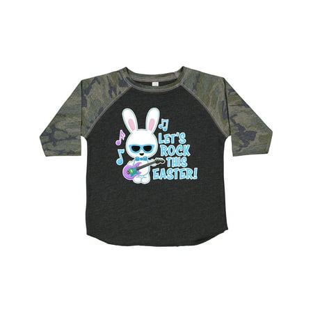 

Inktastic Lets Rock This Easter with Bunny and Guitar Gift Toddler Boy Girl T-Shirt